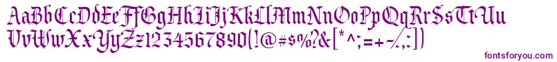 Princevaliant Font – Purple Fonts on White Background