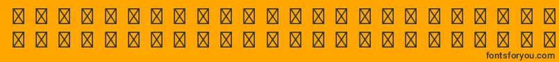 fuente PompeijanaltstdBorders – Fuentes Negras Sobre Fondo Naranja