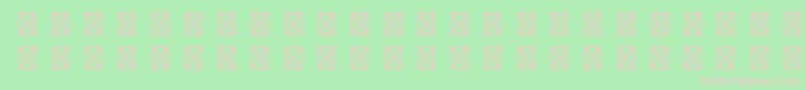 PompeijanaltstdBorders Font – Pink Fonts on Green Background