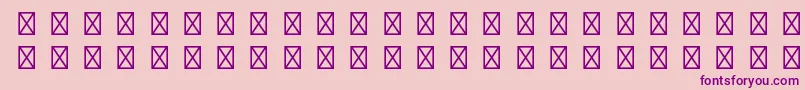 PompeijanaltstdBorders Font – Purple Fonts on Pink Background