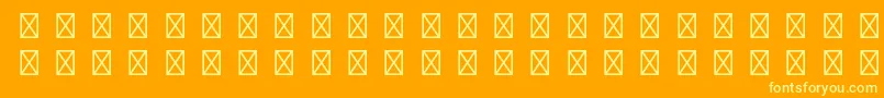 PompeijanaltstdBorders-Schriftart – Gelbe Schriften auf orangefarbenem Hintergrund