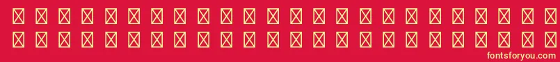 Police PompeijanaltstdBorders – polices jaunes sur fond rouge