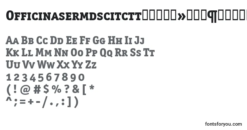 OfficinasermdscitcttРџРѕР»СѓР¶РёСЂРЅС‹Р№ Font – alphabet, numbers, special characters
