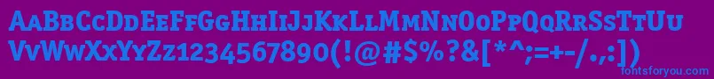 OfficinasermdscitcttРџРѕР»СѓР¶РёСЂРЅС‹Р№ Font – Blue Fonts on Purple Background