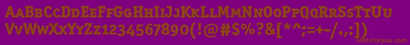 OfficinasermdscitcttРџРѕР»СѓР¶РёСЂРЅС‹Р№ Font – Brown Fonts on Purple Background