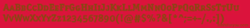 OfficinasermdscitcttРџРѕР»СѓР¶РёСЂРЅС‹Р№-fontti – ruskeat fontit punaisella taustalla