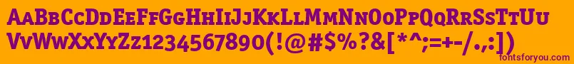 OfficinasermdscitcttРџРѕР»СѓР¶РёСЂРЅС‹Р№ Font – Purple Fonts on Orange Background