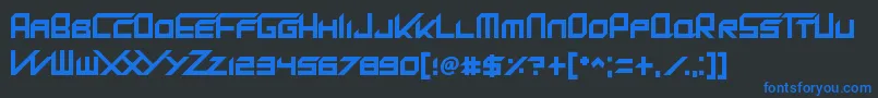 KingDubstepikz Font – Blue Fonts on Black Background