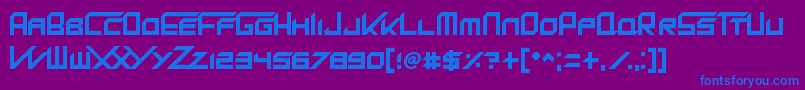 KingDubstepikz Font – Blue Fonts on Purple Background