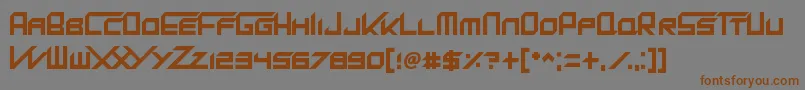 KingDubstepikz Font – Brown Fonts on Gray Background
