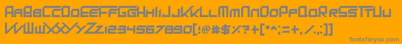 KingDubstepikz Font – Gray Fonts on Orange Background