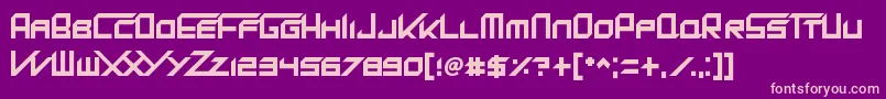 Police KingDubstepikz – polices roses sur fond violet