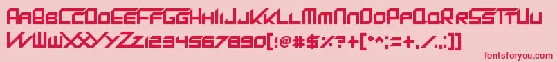 KingDubstepikz Font – Red Fonts on Pink Background