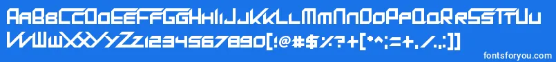 KingDubstepikz Font – White Fonts on Blue Background