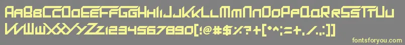 KingDubstepikz Font – Yellow Fonts on Gray Background