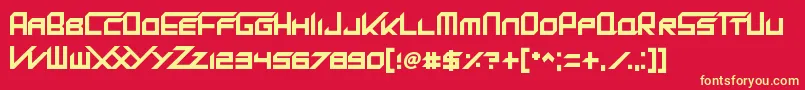 KingDubstepikz Font – Yellow Fonts on Red Background