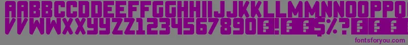 Establishment Font – Purple Fonts on Gray Background