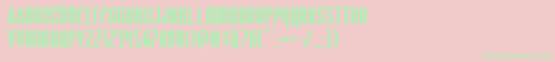 Devilsummonerxtraexpand Font – Green Fonts on Pink Background