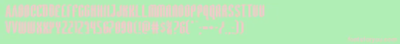 Devilsummonerxtraexpand Font – Pink Fonts on Green Background