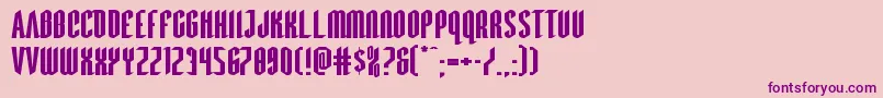 Devilsummonerxtraexpand Font – Purple Fonts on Pink Background