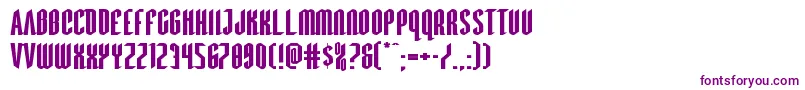 Devilsummonerxtraexpand Font – Purple Fonts on White Background