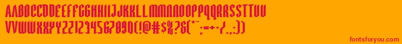 Devilsummonerxtraexpand Font – Red Fonts on Orange Background