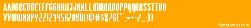 Devilsummonerxtraexpand Font – White Fonts on Orange Background