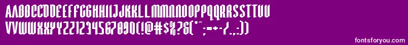 Devilsummonerxtraexpand Font – White Fonts on Purple Background