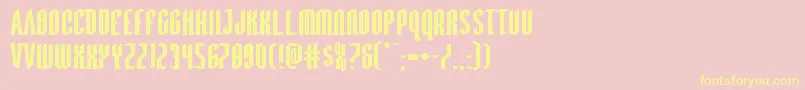 Devilsummonerxtraexpand Font – Yellow Fonts on Pink Background