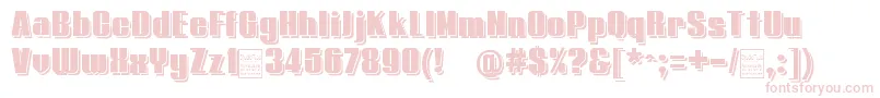 TypolineDemiShadowDemo Font – Pink Fonts on White Background