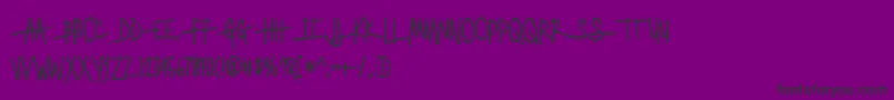 BmdGenerallySpeakingAlternateEndcaps Font – Black Fonts on Purple Background