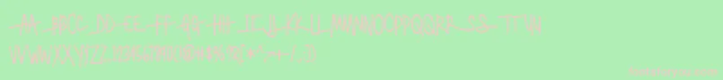 BmdGenerallySpeakingAlternateEndcaps Font – Pink Fonts on Green Background