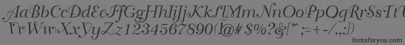 GeTravelscript Font – Black Fonts on Gray Background