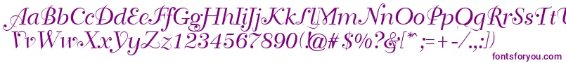 GeTravelscript Font – Purple Fonts on White Background