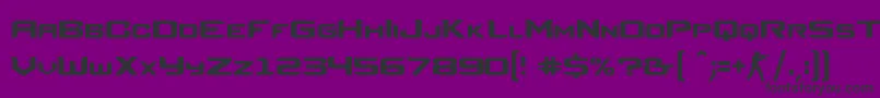 CsRegular-fontti – mustat fontit violetilla taustalla