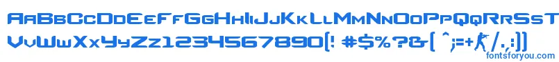 CsRegular-fontti – siniset fontit valkoisella taustalla