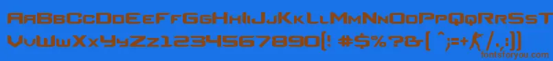 Шрифт CsRegular – коричневые шрифты на синем фоне