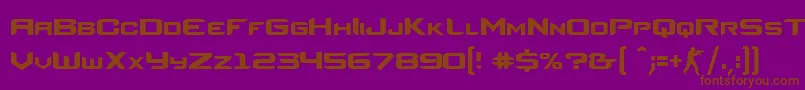 CsRegular-fontti – ruskeat fontit violetilla taustalla