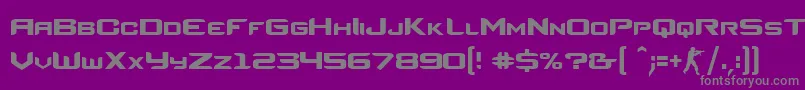 CsRegular-Schriftart – Graue Schriften auf violettem Hintergrund
