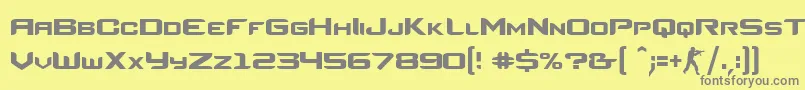 Шрифт CsRegular – серые шрифты на жёлтом фоне