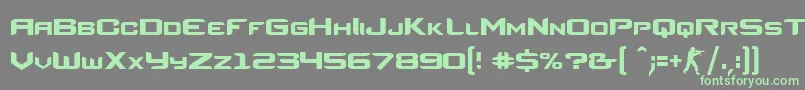 CsRegular Font – Green Fonts on Gray Background
