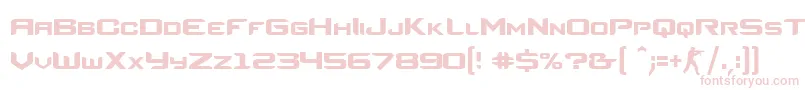 Шрифт CsRegular – розовые шрифты на белом фоне