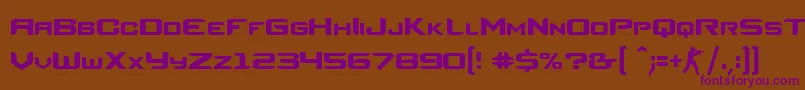 Шрифт CsRegular – фиолетовые шрифты на коричневом фоне