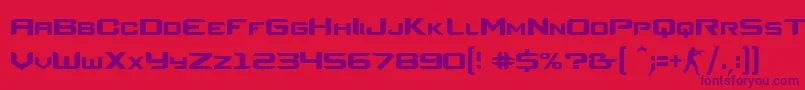 Шрифт CsRegular – фиолетовые шрифты на красном фоне