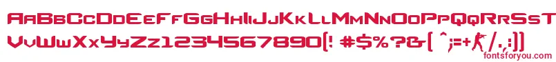 CsRegular-fontti – punaiset fontit valkoisella taustalla