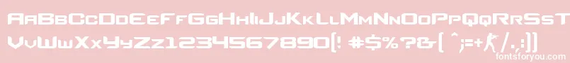 フォントCsRegular – ピンクの背景に白い文字