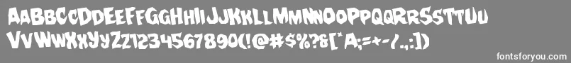 Nightchilderotate Font – White Fonts on Gray Background