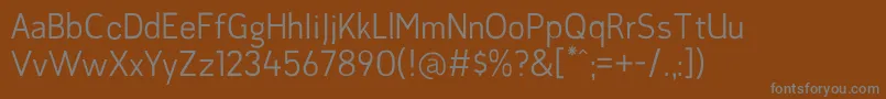 Шрифт JaunedoeufRegular – серые шрифты на коричневом фоне