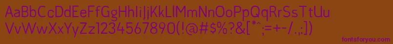 Шрифт JaunedoeufRegular – фиолетовые шрифты на коричневом фоне