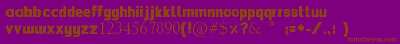 Lisätietoja Flexibendi-fontista Flexibendi-fontti – ruskeat fontit violetilla taustalla